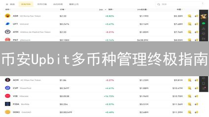 币安Upbit多币种管理终极指南：告别数字资产管理困境？